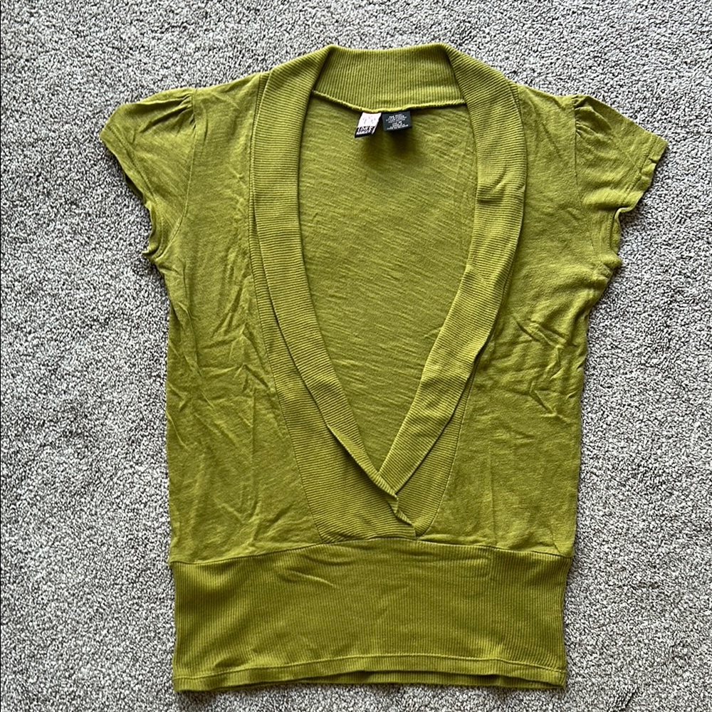 Love on a Hanger Olive Short Sleeve Too